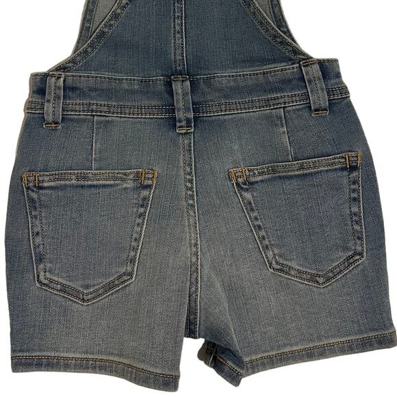 NWT Crewcuts Girls Denim Shortalls Size 4 - Picture 4 of 7